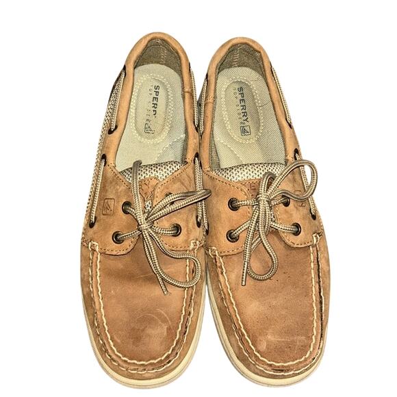 Woman’s Sperry Intrepid 2 Eye Tan Loafers Size 7.5 - Picture 1 of 11